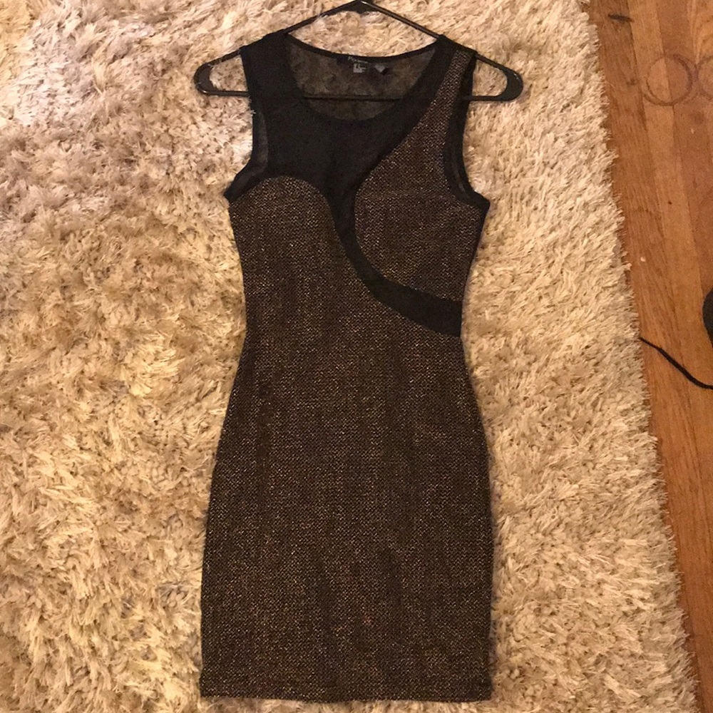 Gold and black Vegas dress